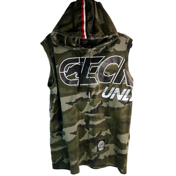 ECKO UNLTD Men's Big and Tall Sleeveless Mega Man Hoodie Size Large - Picture 1 of 7